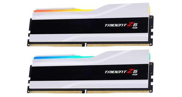 G.Skill 32GB / 6000 Trident Z5 RGB White (Intel XMP) DDR5 RAM KIT (2x16GB)
