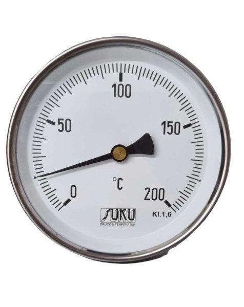 Bimetál hőmérő 63/0+200°C/63mm