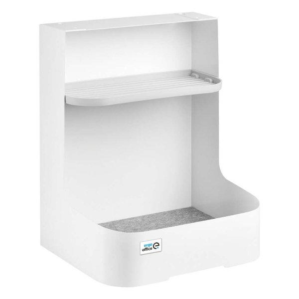 Asztal alatti konténer / rendszerező Ergo Office tartozékpolccal, fehér,
max. 5 kg, ER-442