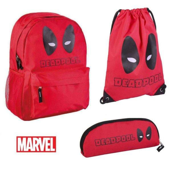 Deadpool táska, tornazsák és tolltartó szett