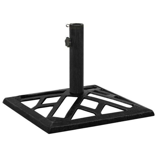 vidaXL fekete öntöttvas napernyőtalp 44 x 44 x 31 cm