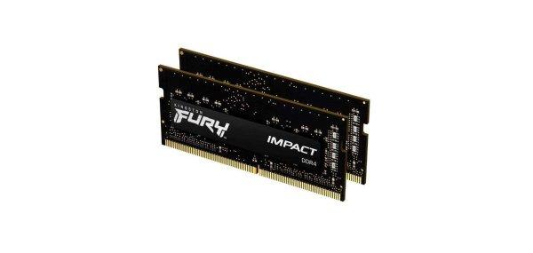 Memorie RAM notebook Kingston FURY, SODIMM, DDR4, 64GB, 2666MHz, CL19, 1.2V, Kit
2