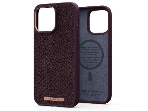 Njord Salmon Leather Magsafe Case iPhone 14 Pro Max Eldur | Rust NA44SL03
