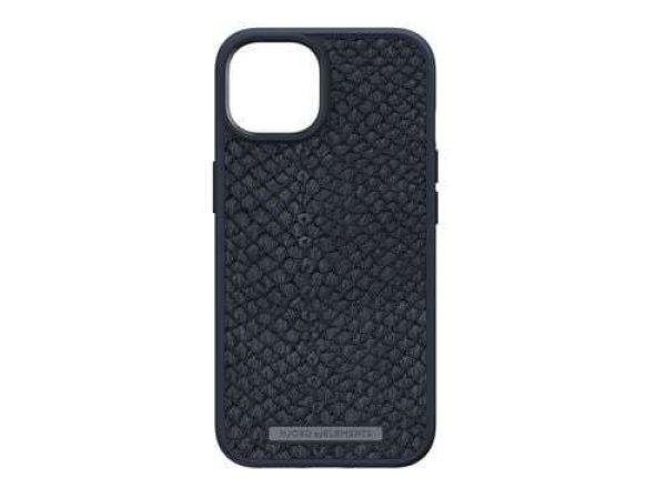 Njord byELEMENTS Salmon Leather MagSafe iPhone 14 tok Vindur - fekete (NA41SL00)