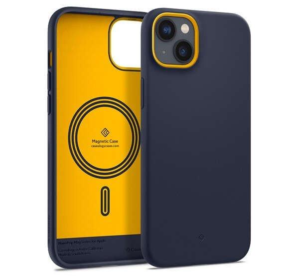 Caseology Nano Pop iPhone 14 Plus Blueberry Navy MagSafe tok, kék