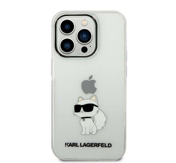 Karl Lagerfeld IML Choupette NFT hátlap tok iPhone 14 Pro Max, átlátszó