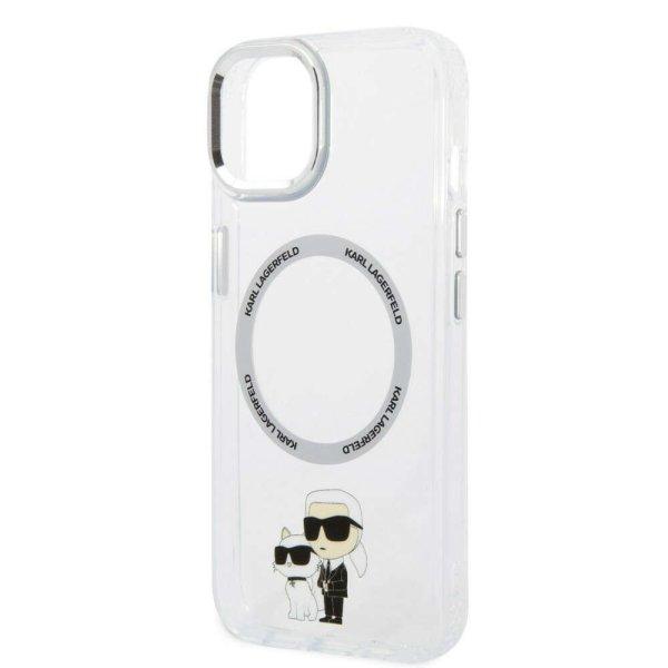 Karl Lagerfeld IML Karl and Choupette MagSafe Apple iPhone 15 Plus (6.7)
hátlapvédő tok átlátszó (KLHMP15MHNKCIT)
