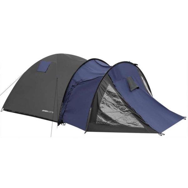 Royokamp 4 személyes sátor, poliészter, kék/szürke