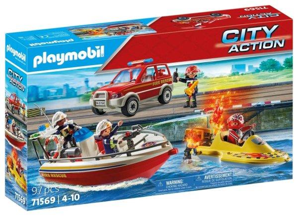 Playmobil City Action : 71569 Tűzoltó akció a vízen