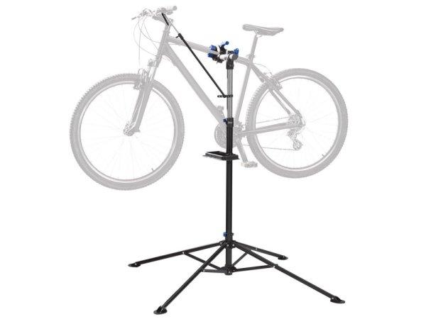 Crivit Sports kerékpár / bicikli szerelőállvány, 107 - 188 cm szerelő
állvány szerszámtartóval, 22 - 55 mm vázméretig