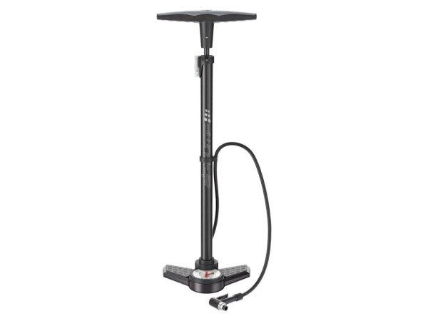 Crivit Sports 8 bar Floor Pump, 72.5 cm álló pumpa, kerékpár pumpa 11 baros
manométerrel (nyomásmérővel), 3 cserélhető fejjel
