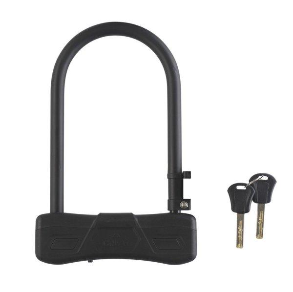 Crivit D-Bar KTN Bike Lock kulcsos kerékpárlakat, bicikli lakat 2 db kulccsal,
robusztus 14 mm kengyellel, kerettartó nélkül