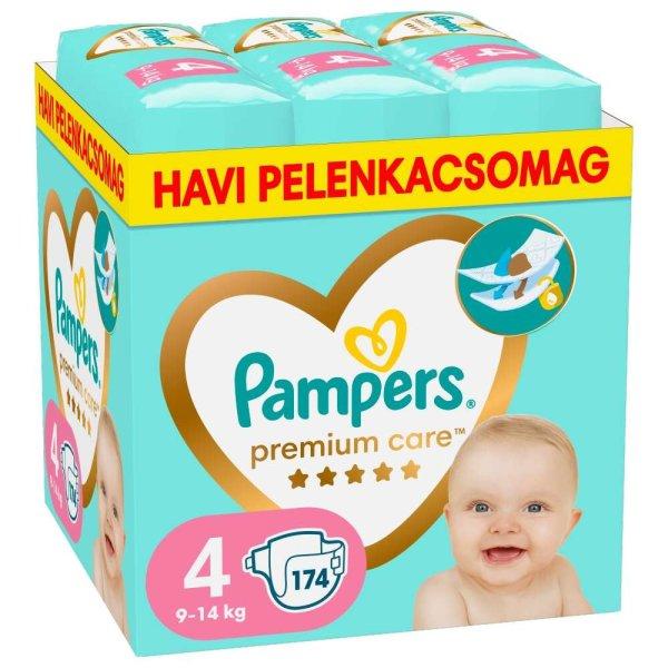 Pampers Premium Care havi Pelenkacsomag 9-14kg Maxi 4 (174db)