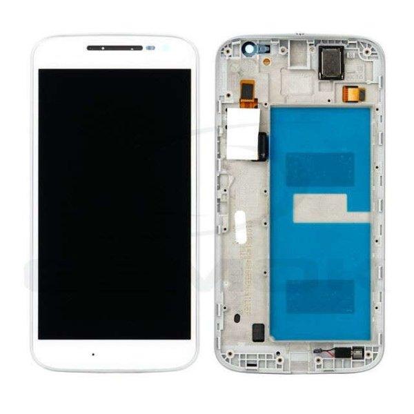 LCD kijelző érintőpanellel és előlapi kerettel Motorola Moto G4 fehér
[01018859010Wr] (gyári)