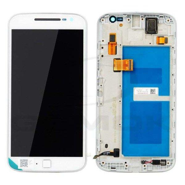 LCD kijelző érintőpanellel és előlapi kerettel Motorola Moto G4 Plus fehér
[01018796002W] (gyári)