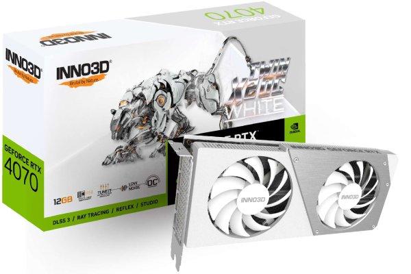 Inno3D GeForce RTX 4070 12GB GDDR6X Twin X2 OC White Videókártya