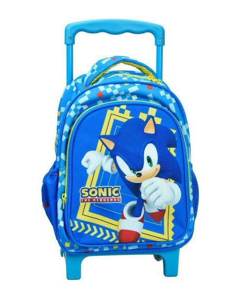 Sonic a sündisznó gurulós ovis hátizsák, táska 30 cm