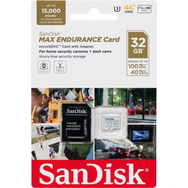 SanDisk Max Endurance memóriakártya 32 GB MicroSDHC UHS-I Class 10