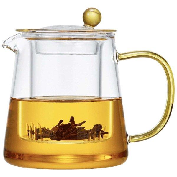 Quasar & Co.®, Teáskanna üveg teafőzővel, tea/kávé tartály, 700 ml,
átlátszó