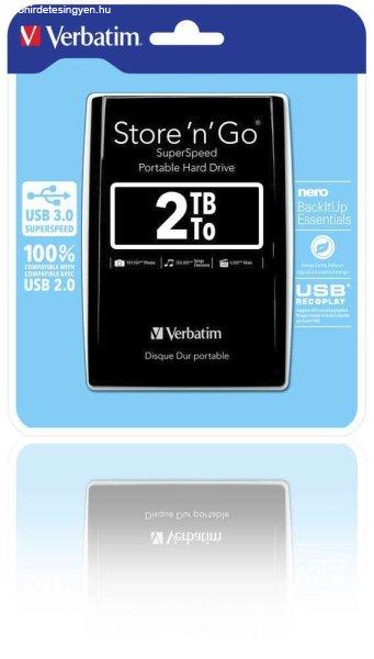 Verbatim 2TB Store 'n' Go USB 3.0 Portable 2,5