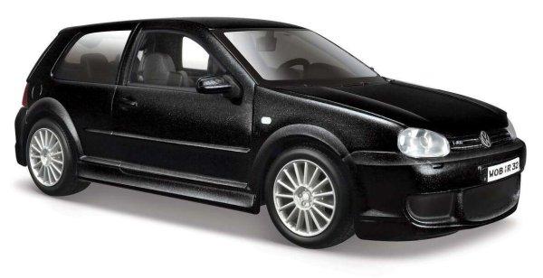 Maisto Volkswagen Golf R32 Grana Fekete autó fém modell (1:24)