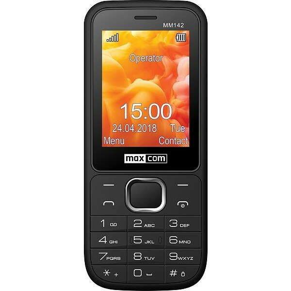 Maxcom MM142 mobiltelefon, dual sim-es kártyafüggetlen, bluetooth-os, fm
rádiós fekete (magyar nyelvű menüvel)