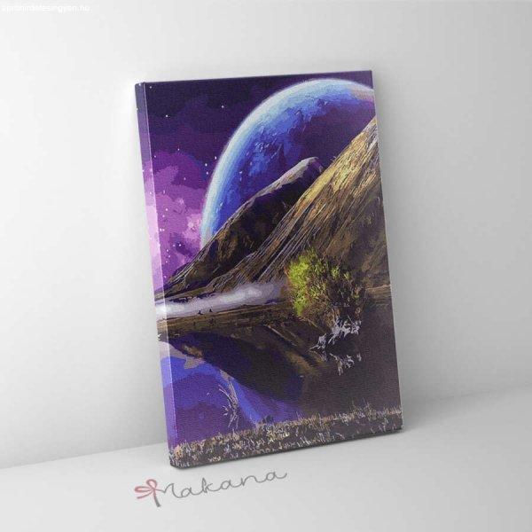 Bolygóközi kalandozás - Számfestő készlet, kerettel (40x50 cm)