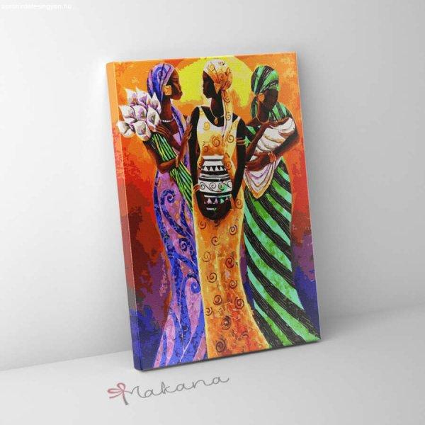 Nők Afrikában - Számfestő készlet, kerettel (40x50 cm)