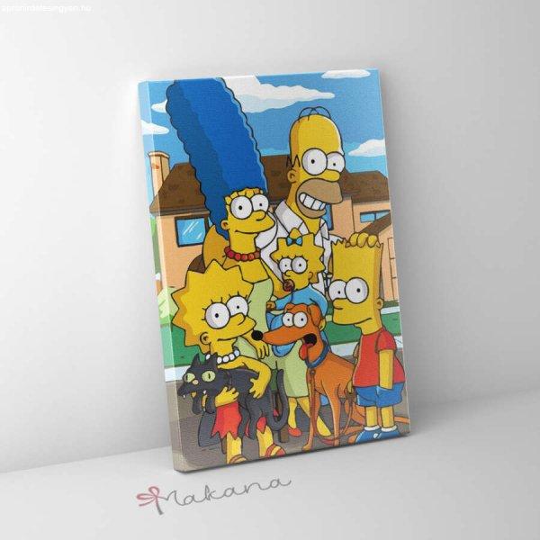 A Simpson család - Számfestő készlet, kerettel (40x50 cm)