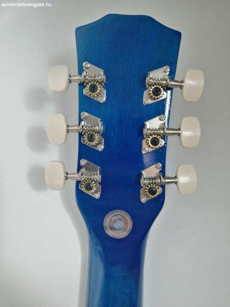 Klasszikus gitár, 4/4 méret, Deluxe Edition, 95 cm, kék
