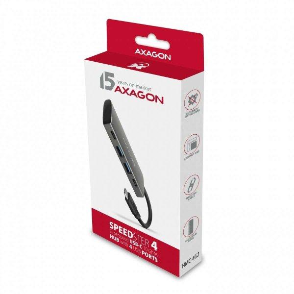 AXAGON HMC-4G2 SuperSpeed USB-C 10Gbps SpeedSter 4 hub (HMC-4G2)