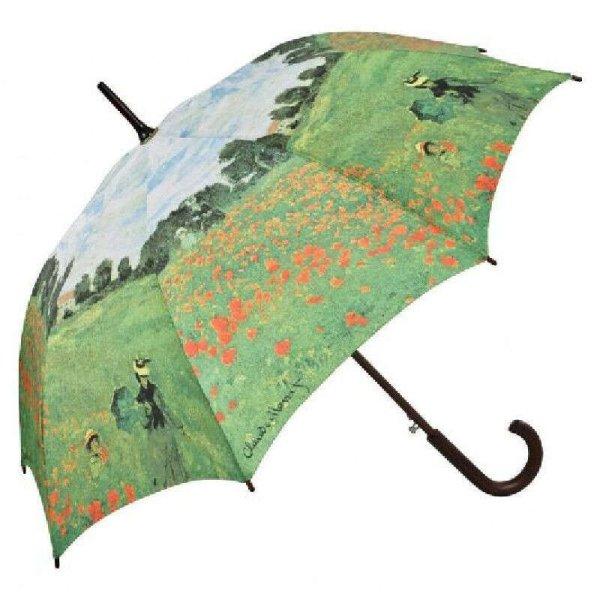 Monet: Pipacsvirágzás - UV szűrős - automata hosszúnyelű esernyő /
napernyő - von Lilienfeld