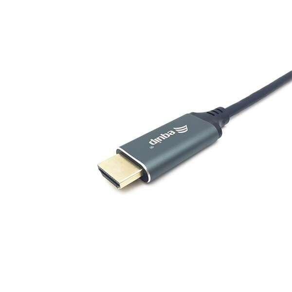 Equip Kábel, 133417 (USB-C to HDMI, apa/apa, 4K/60Hz, aluminium burkolat, 3m)