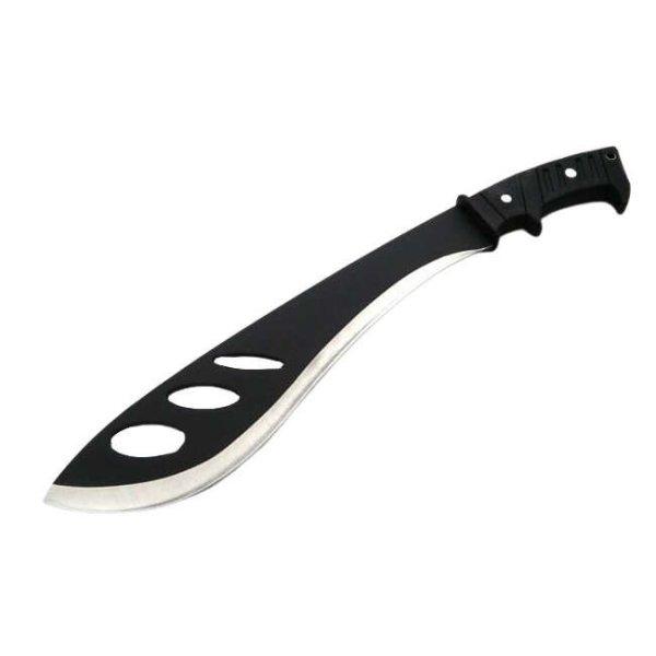 IdeallStore® vadászmachete, Last Resort, 42.5 cm, rozsdamentes acél, fekete,
hüvely mellékelve