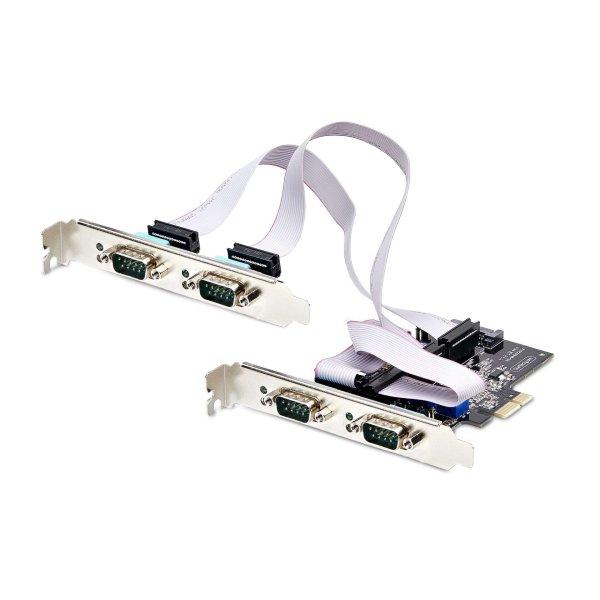 StarTech PS74ADF-SERIAL-CARD 4x RS232 port bővítő PCIe kártya