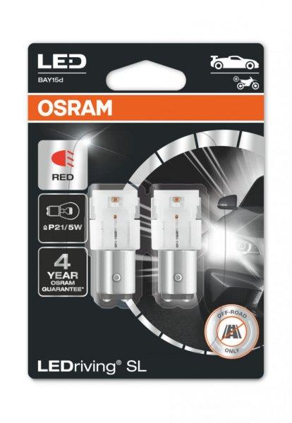OSRAM LED 12V 21/5W piros