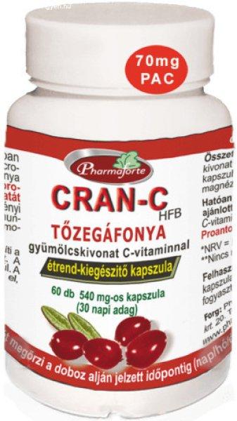 Pharmaforte CRAN C Tőzegáfonya - 60 db