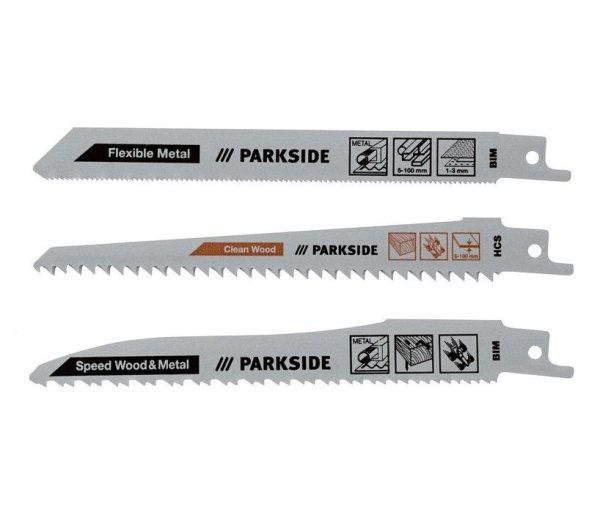 ParkSide PFSZ 3 Metal / Wood UNIVERSAL 3 darabos fa / fém fűrészlap készlet
orrfűrészhez / kardfűrészhez / szablyafűrészhez - fémhez és fához