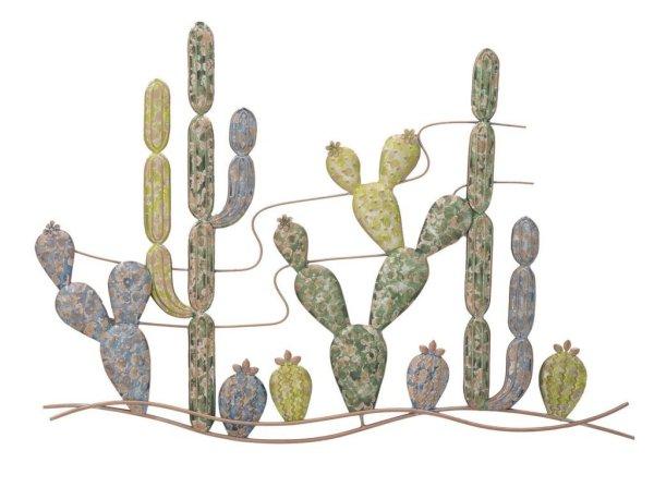 Fali dekoráció kaktuszokkal, zöld - CACTUSSOS - Butopêa