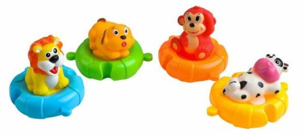 Gyermek fürdőszobai játékok - mentőöves állatkák