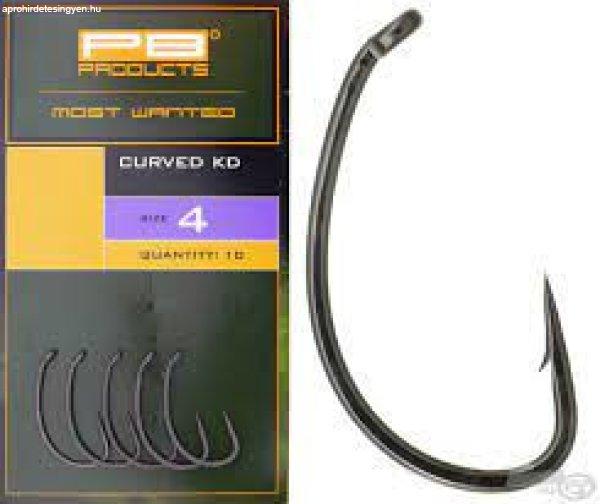 PB Products Curved KD prémium bojlizó horog 10db (CUR04 CUR06 CUR08)