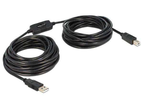 DeLock Cable USB 2.0 Type-A male > USB 2.0 Type-B male 11m