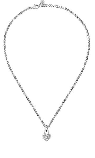 Morellato Romantikus acél nyaklánc kristályokkal 4G Logo Boule
SABG26