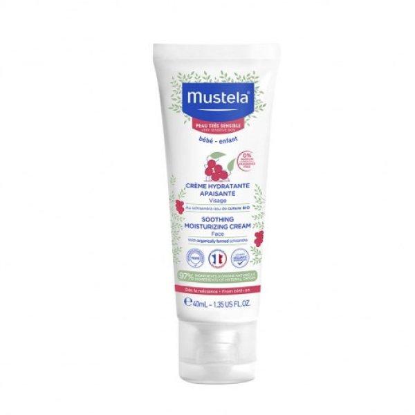 Mustela Nyugtató hidratáló arckrém gyerekeknek (Soothing
Moisturizing Cream) 40 ml