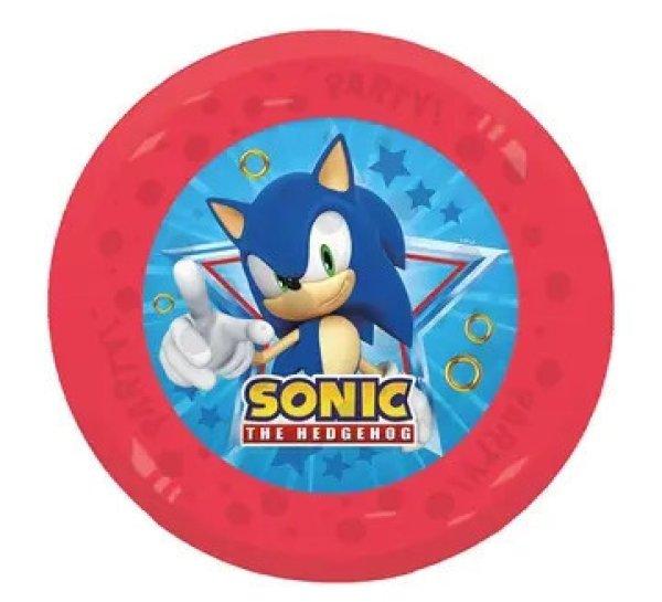 Sonic a sündisznó Sega micro prémium műanyag lapostányér 21 cm