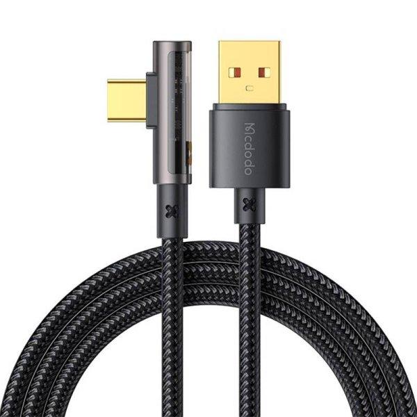 USB to USB-C Prism 90 degree kábel Mcdodo CA-3381, 6A, 1.8m (fekete)