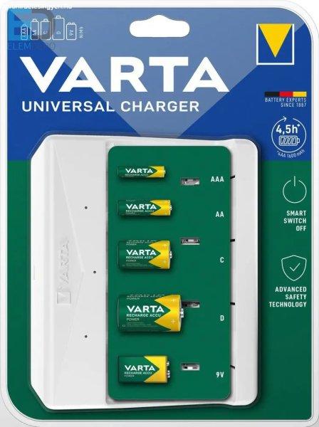 Varta Universal Charger 57658 Univerzális akkumulátor töltő AA, AAA, C, D,
töltésére