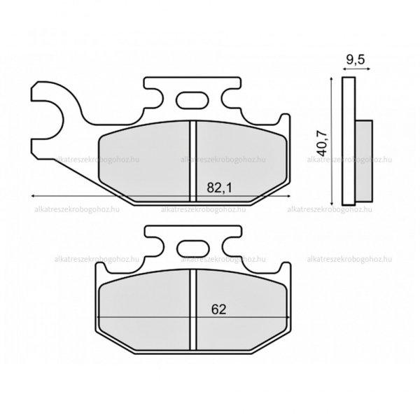 Fékbetét Suzuki Quad 700ccm RMS 2890