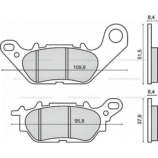 Fékbetét Yamaha T 135 CRYPTON RMS 3290