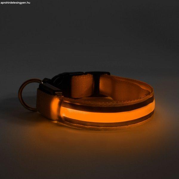 Yummie LED-es nyakörv - akkumulátoros - S méret - narancs (60027C)